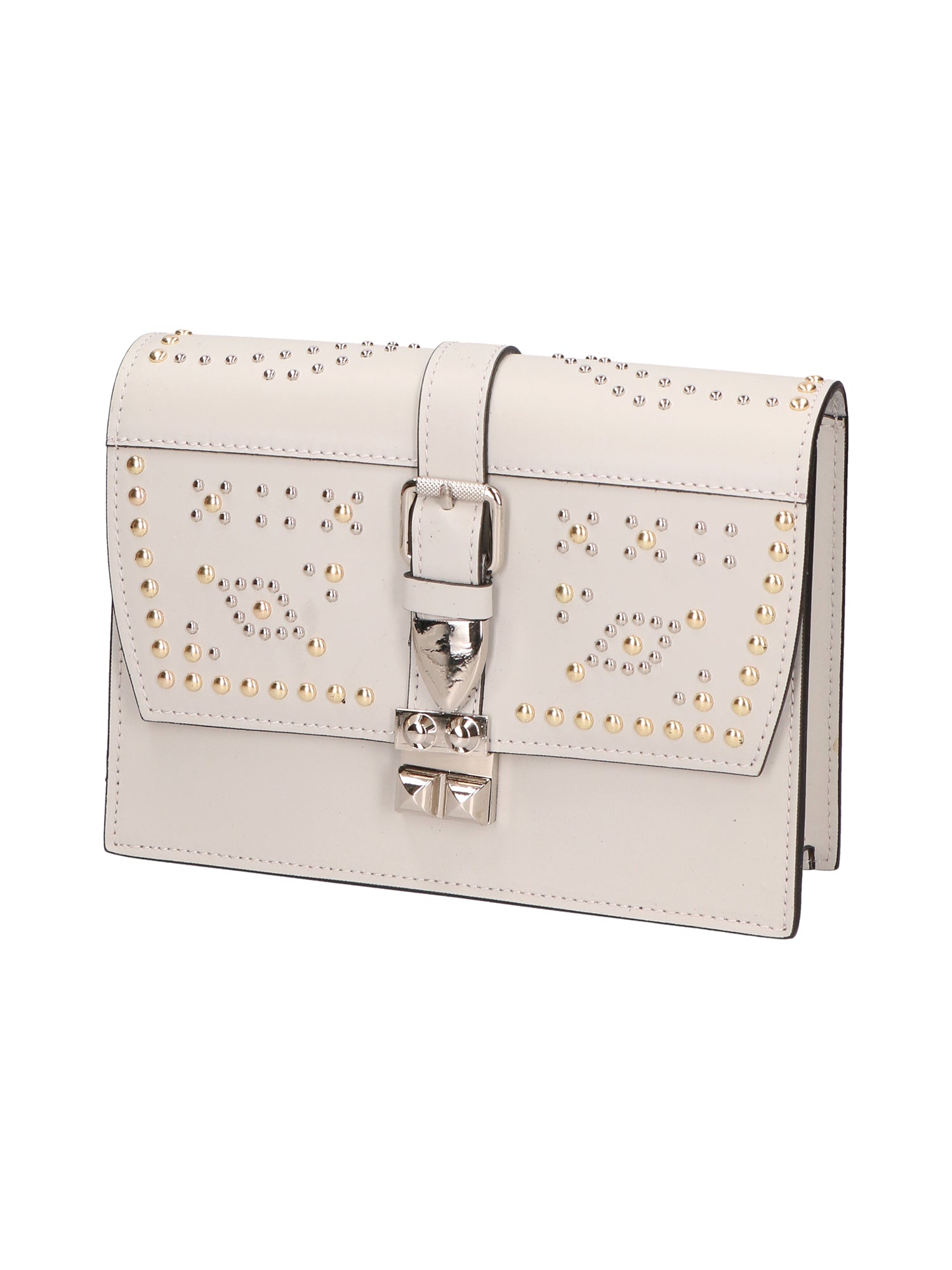 Mafalda Damen-Schultertasche aus echtem Leder, hergestellt in Italien, 17 x 24 x 7 cm