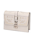 Mafalda Damen-Schultertasche aus echtem Leder, hergestellt in Italien, 17 x 24 x 7 cm