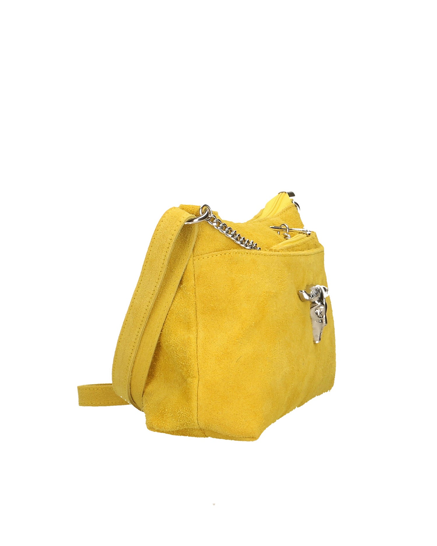 Embera Elite Borsa a tracolla donna Vera pelle scamosciata 8650-GIALLO Chiara Ferretti