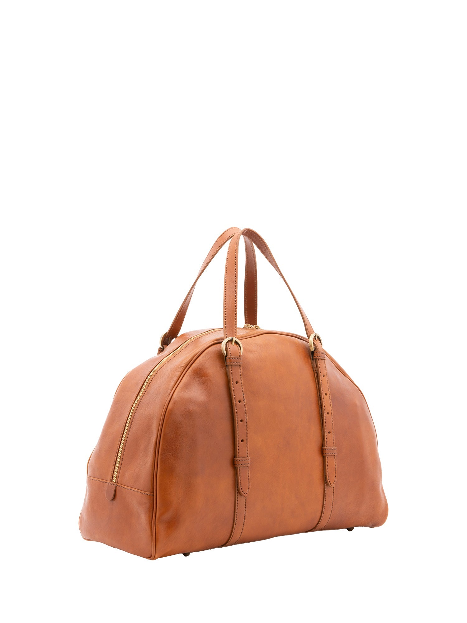 Borsa da viaggio unisex in vera pelle 100% cotone 4589-MIELE Alessia Firenze