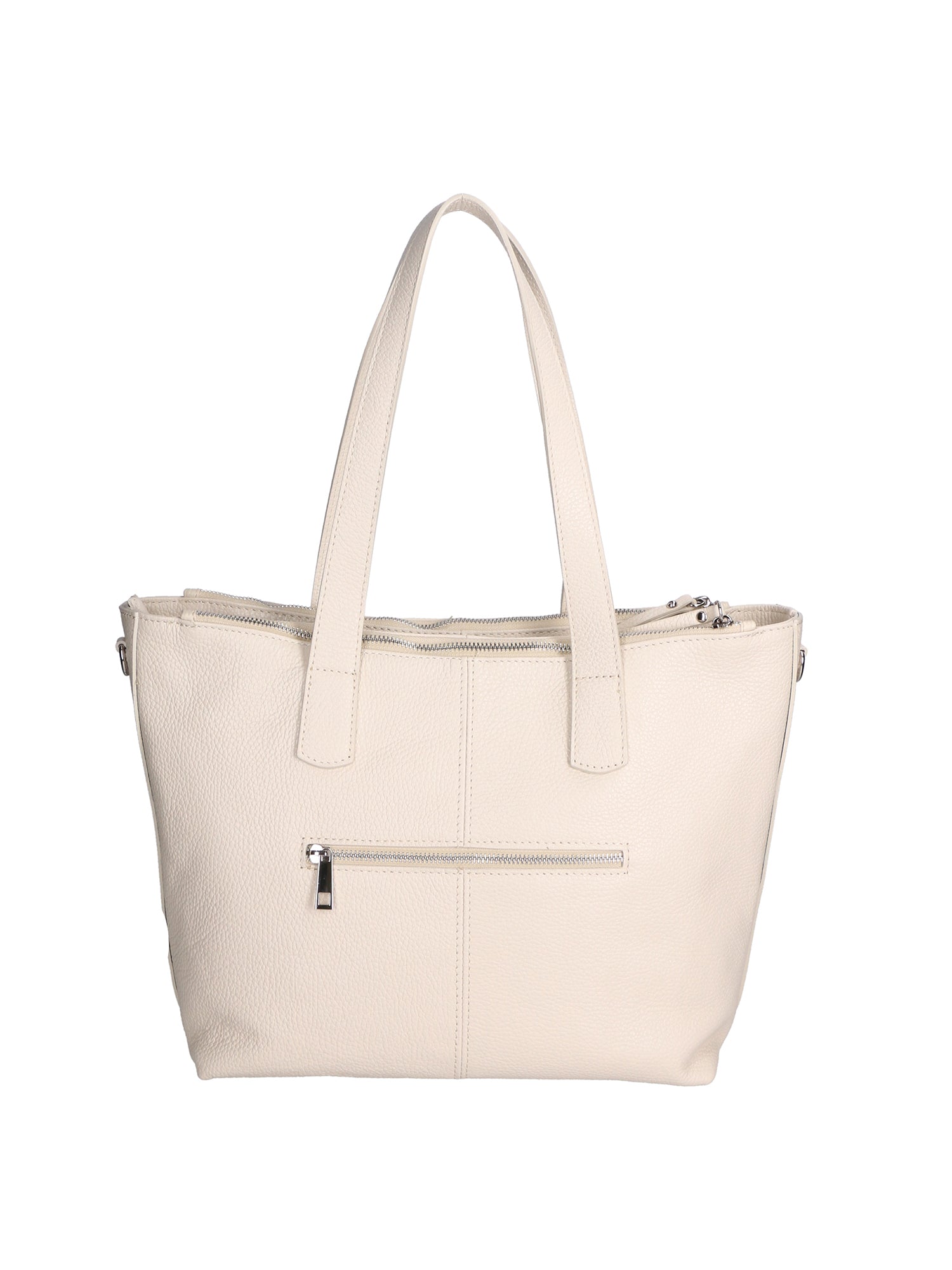 Gea Borsa a spalla da donna Vera pelle 05935-D37 LATTE MILK Chiara Ferretti