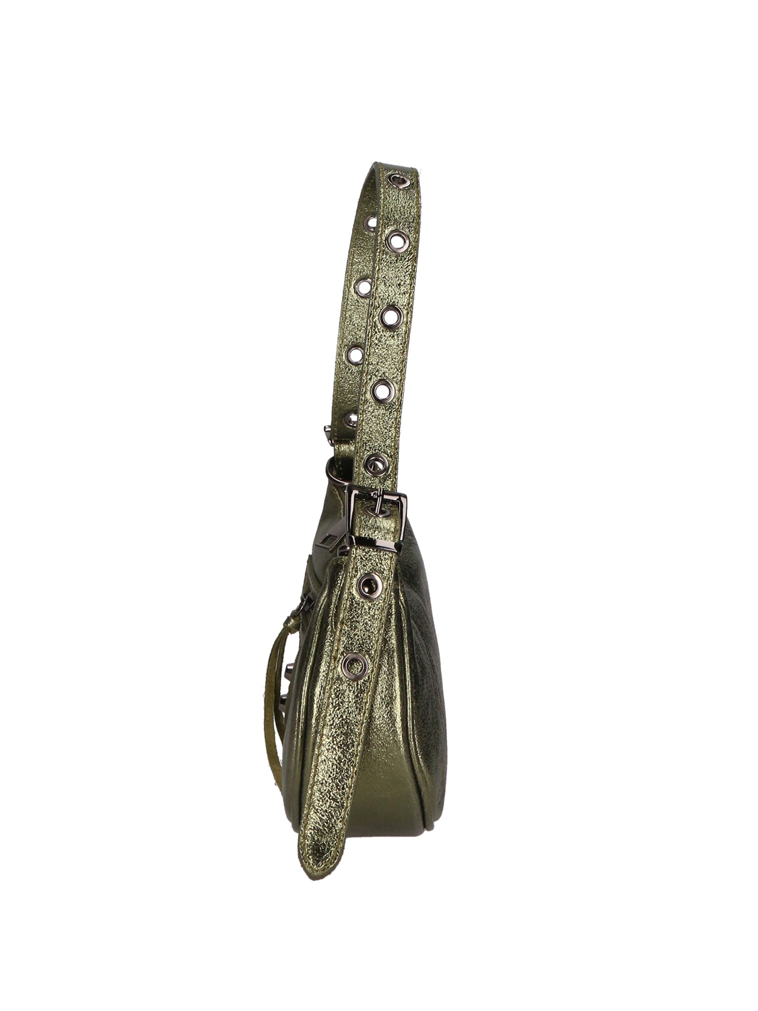 Gloria Damenhandtasche aus echtem Leder, hergestellt in Italien, 12 x 25 x 6 cm