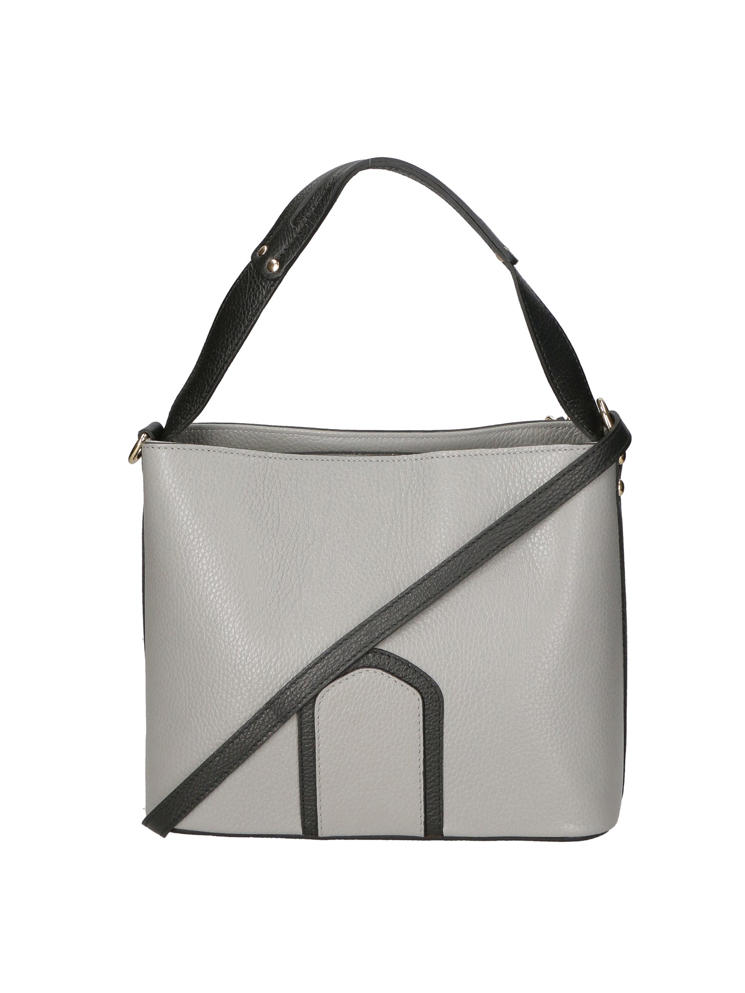 Erica Borsa a mano da donna Vera pelle 80071-GRIGIO Chiara Ferretti