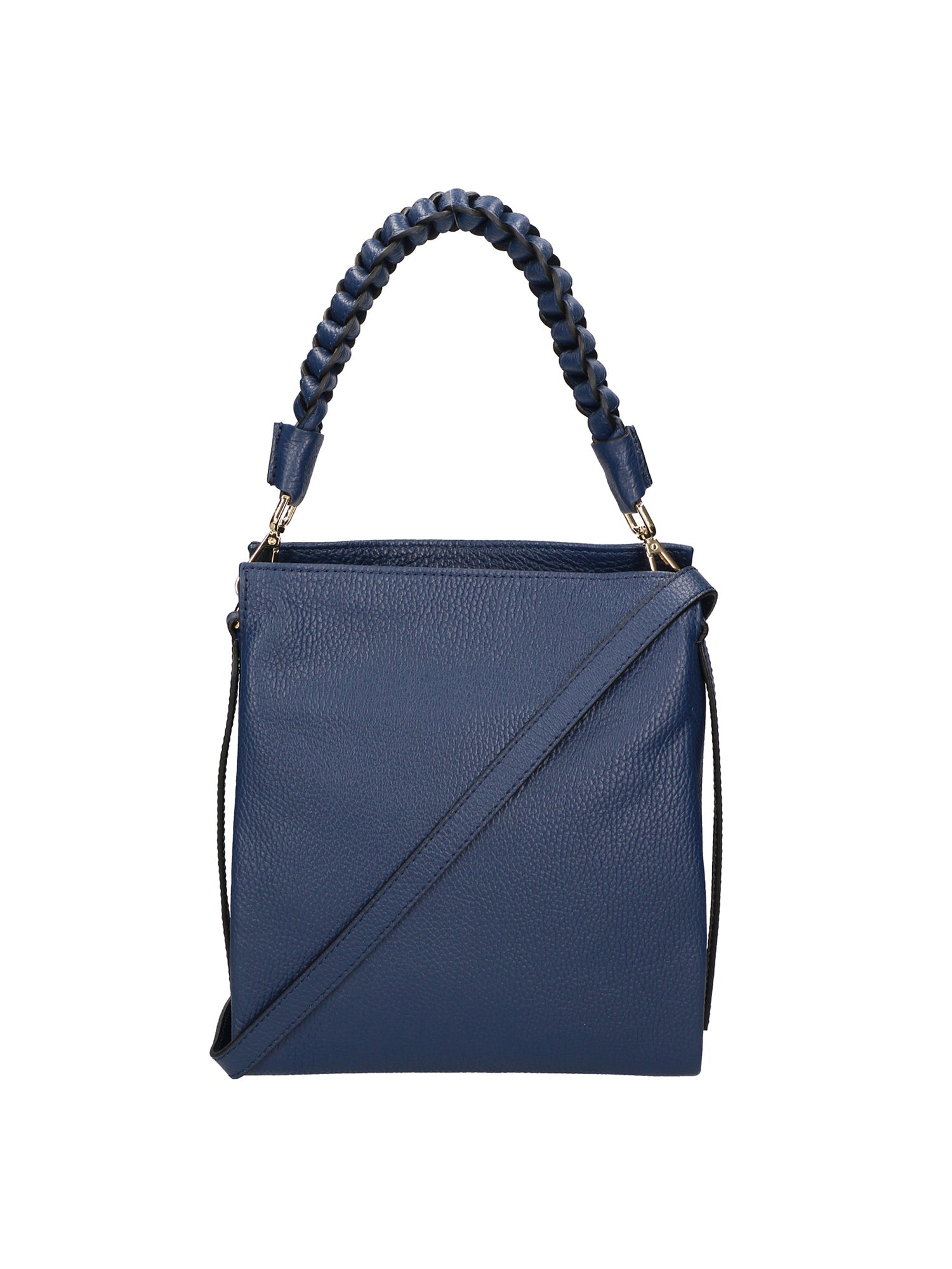 Vilma Borsa a mano da donna Vera Pelle 06874-D24 BLU JEANS Chiara Ferretti