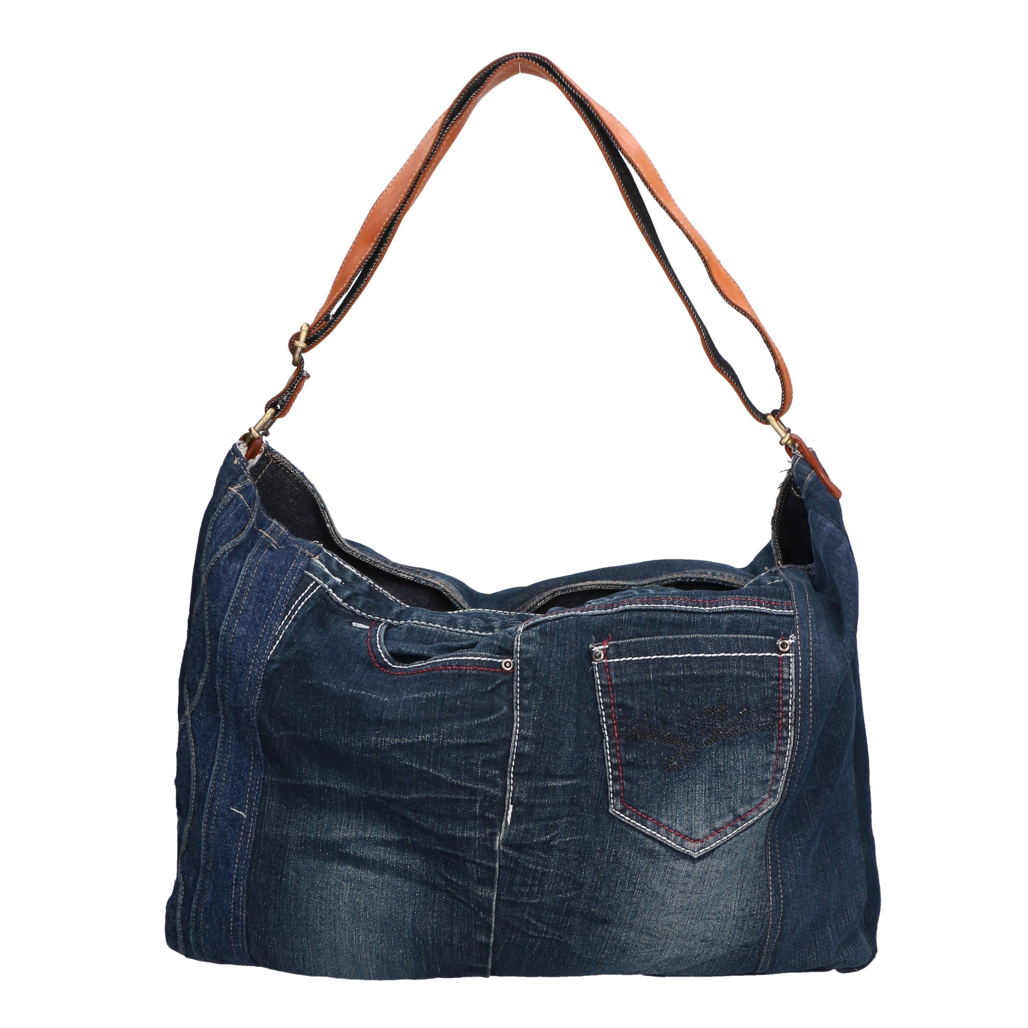 Jelena Borsa a spalla da donna 100% cotone 88111-JEANS 012 Chiara Ferretti