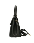 Borsa a mano da donna 100% vera pelle 7708-P218 NERO Chiara Ferretti