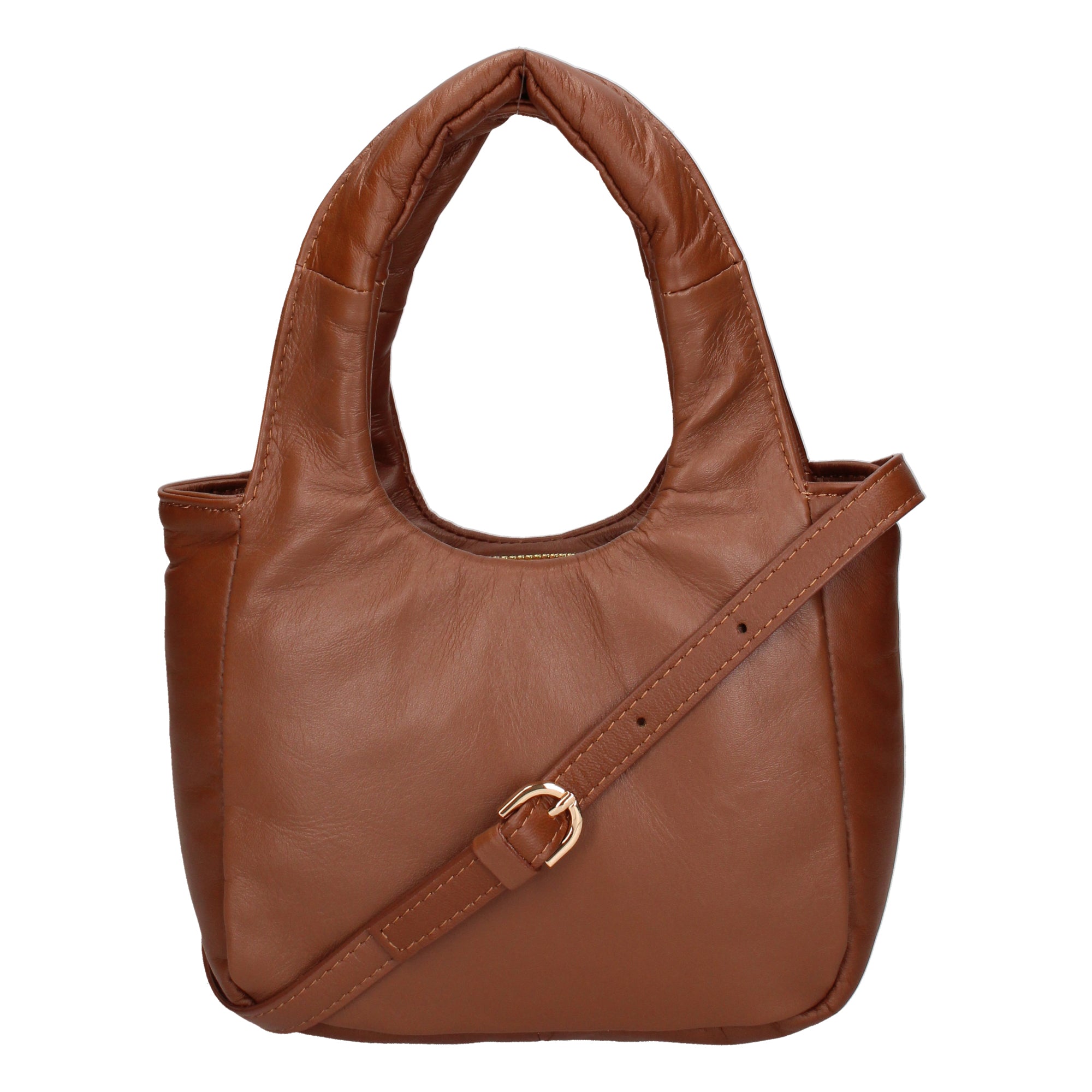 Virna Borsa a mano da donna Vera Pelle 06501-S17 CUOIO SCURO Chiara Ferretti