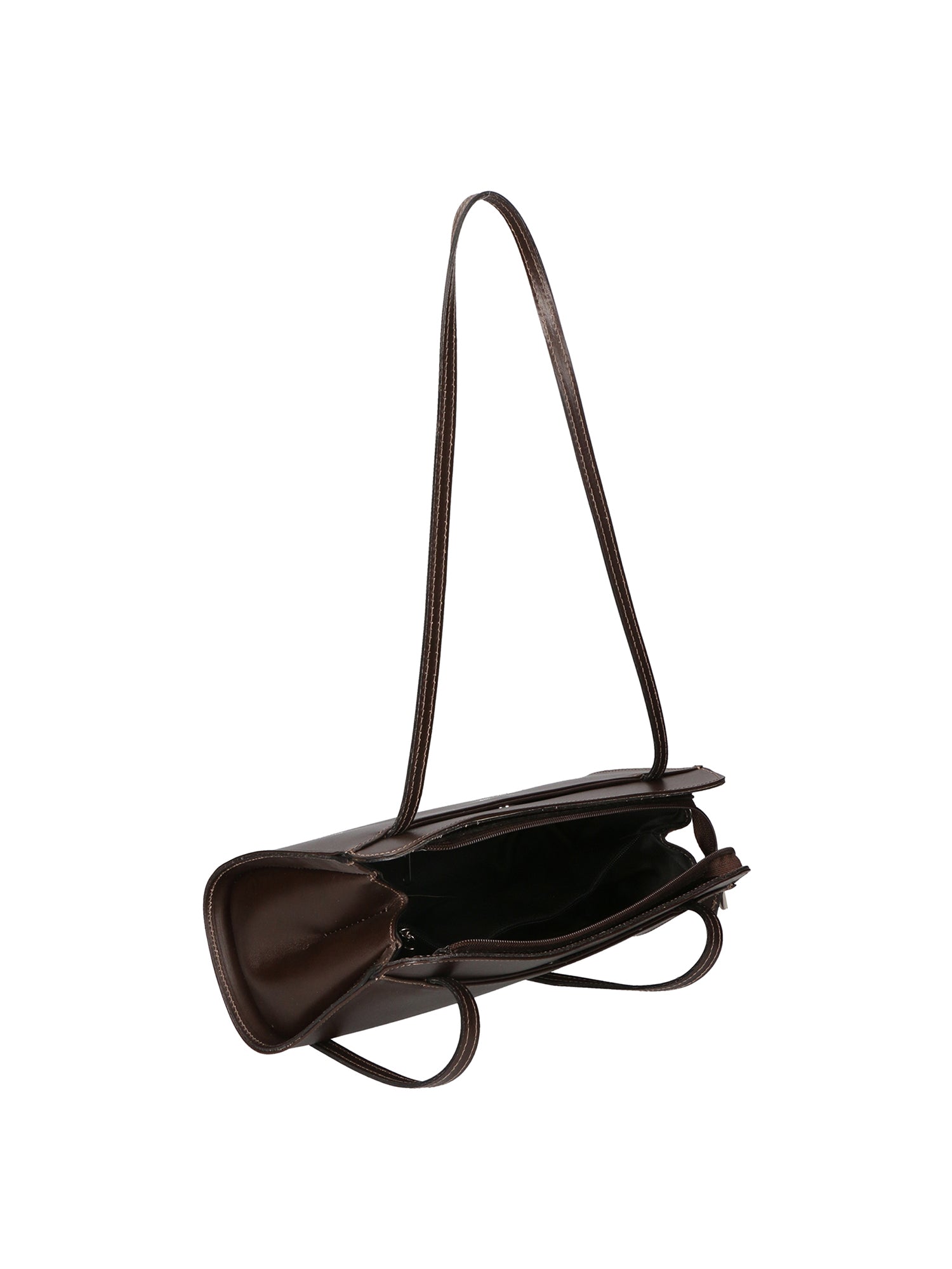 Edera Chic Borsa a spalla da donna Vera pelle 9120-TMORO DARK BROWN Chiara Ferretti