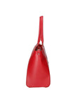 Fatima Borsa a mano da donna 100% pelle 9060-ROSSO RED Chiara Ferretti