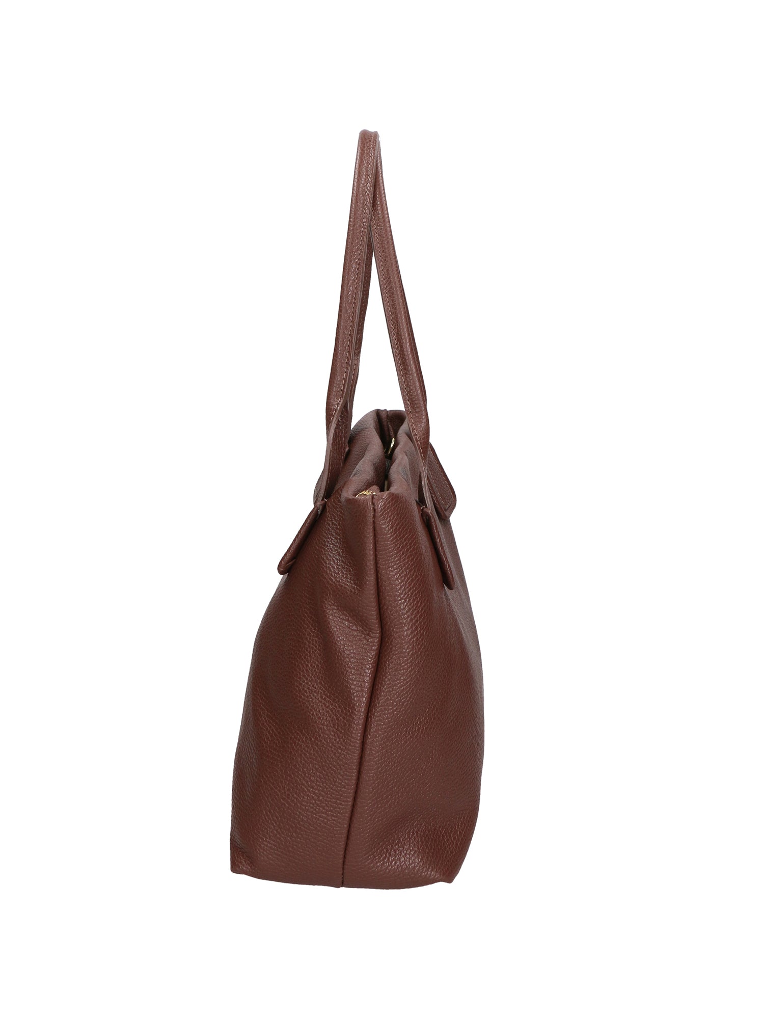 Lorena Borsa a spalla da donna Vera pelle 06506-D223 cioccolato Chiara Ferretti