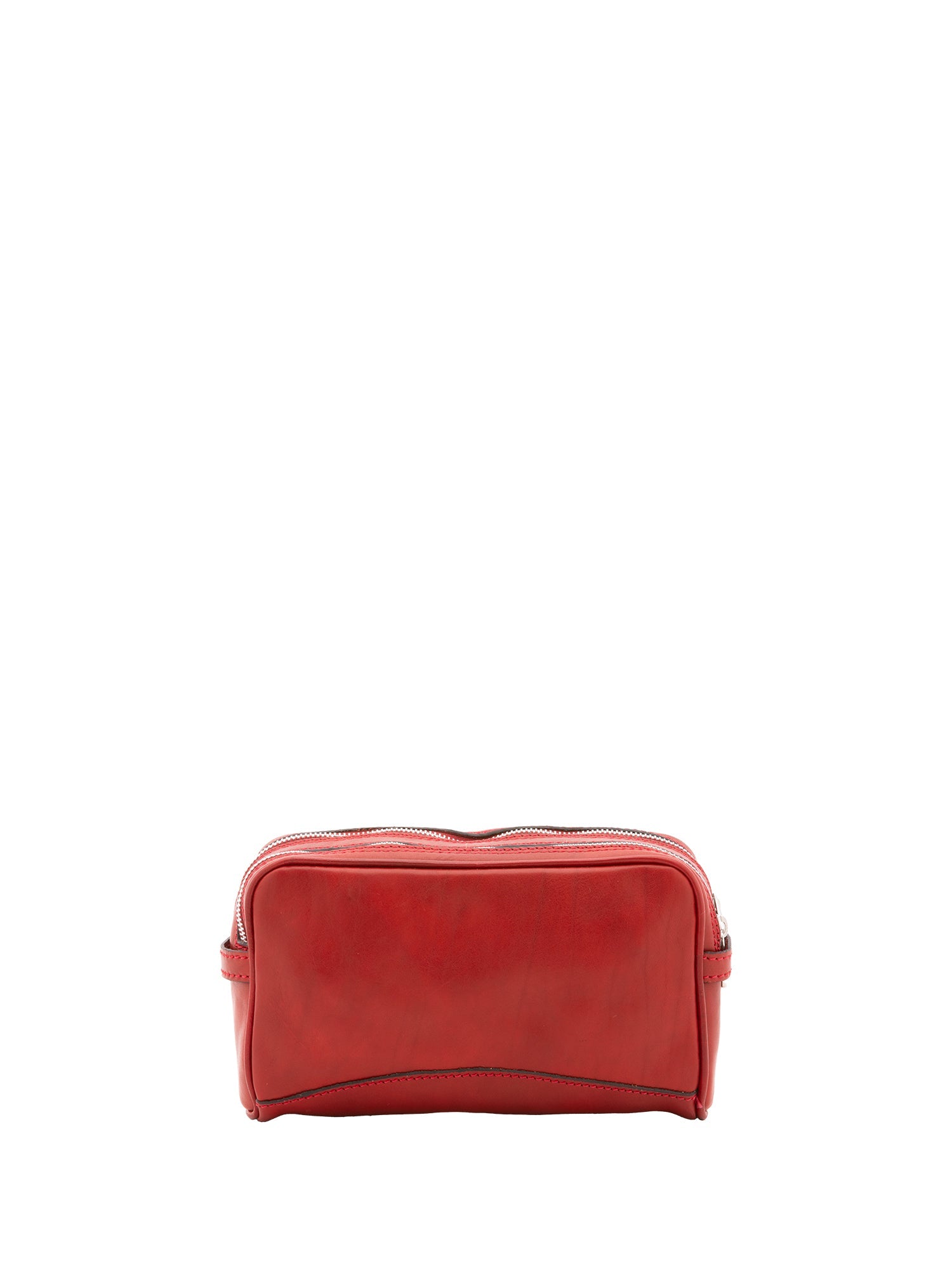 Pochette unisex in vera pelle Made in Italy 4401-ROSSO Alessia Firenze