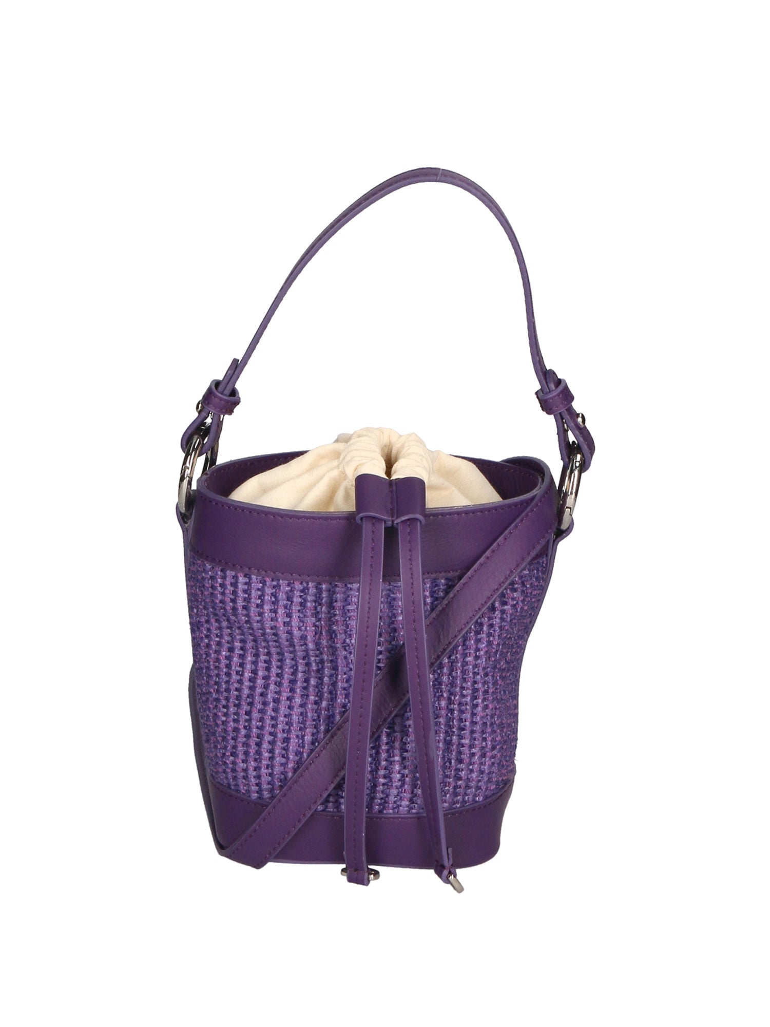 Alyssa Borsa a secchiello da donna Pelle &amp; Paglia 05166-307 S45 VIOLA Chiara Ferretti