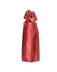 Eufemia Borsa a spalla da donna Pelle Croco Stampata 9007 1-ROSSO Chiara Ferretti