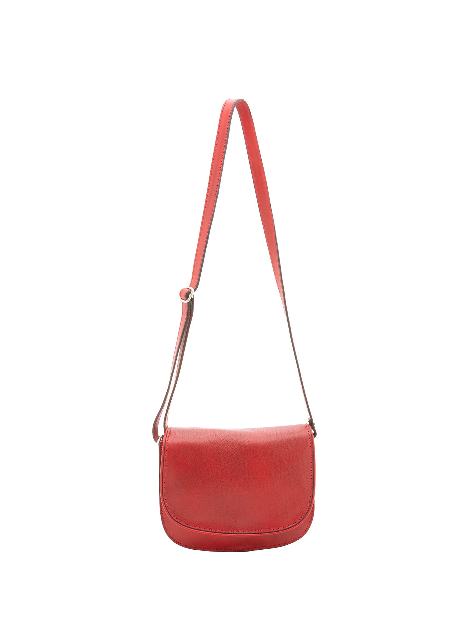 Borsa a tracolla da donna 100% vera pelle 4582-ROSSO Alessia Firenze