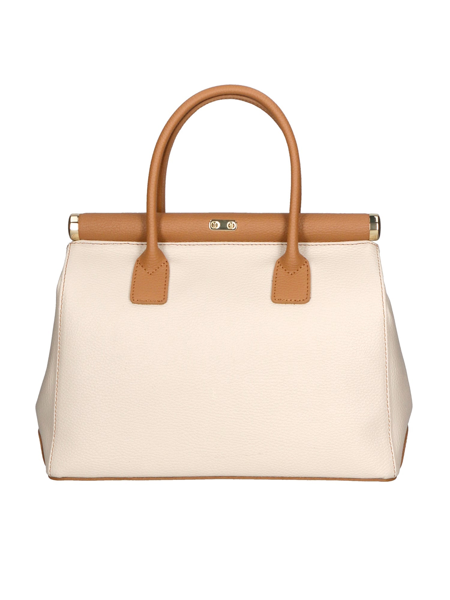 Aleria Borsa a mano da donna Vera pelle 8005-D37 LATTE D44 CUOIO Chiara Ferretti