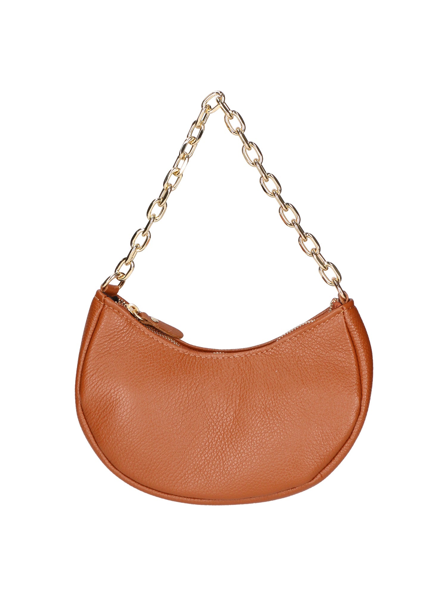 Loreta Borsa a spalla da donna Vera pelle 06511-D17 CUOIO SCURO Chiara Ferretti