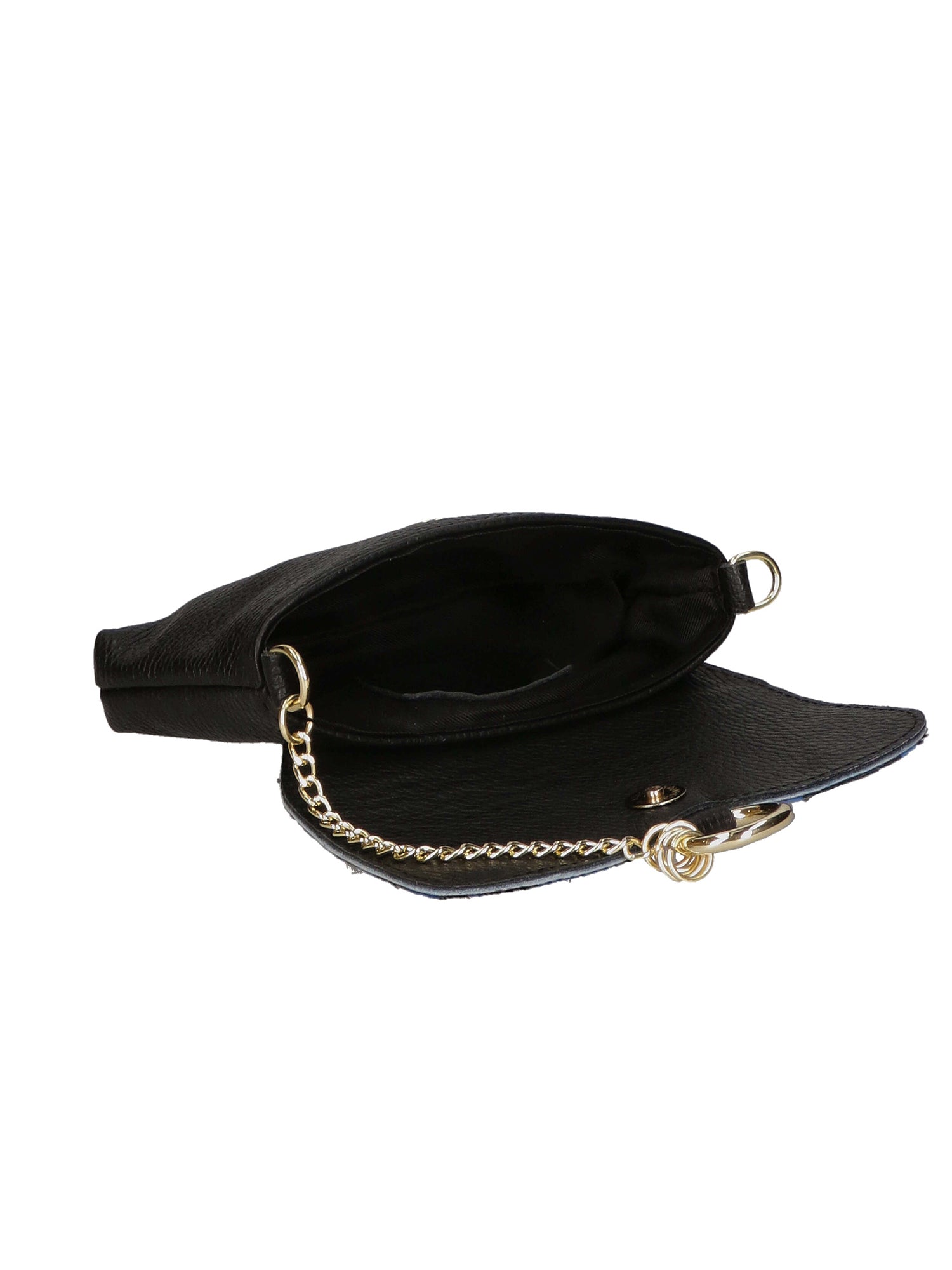Alda Damen-Clutch aus echtem Leder, hergestellt in Italien, 10 x 18 x 5 cm