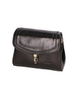 Faye Damen-Schultertasche aus echtem Leder, hergestellt in Italien, 18 x 13 x 5 cm