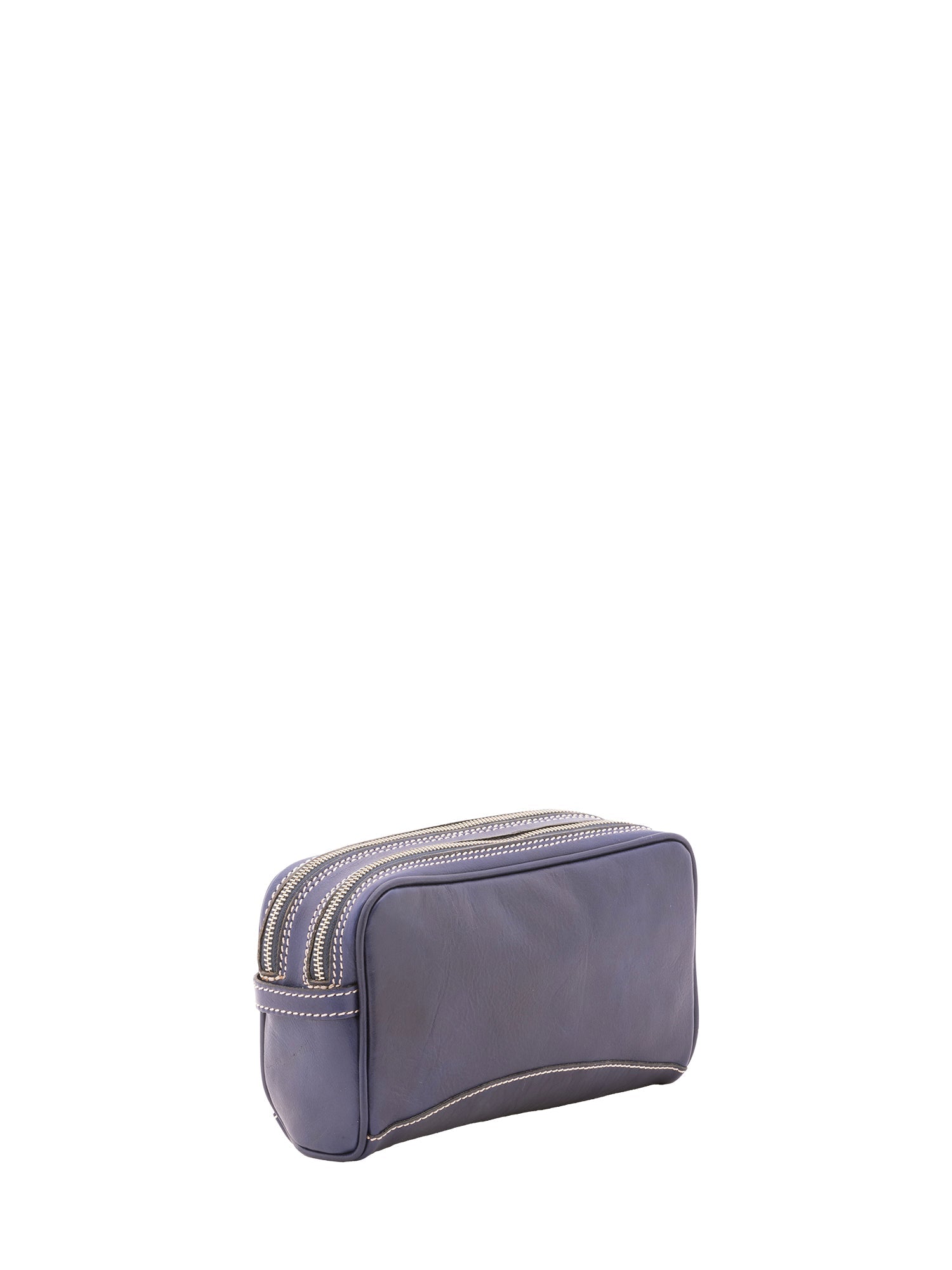 Pochette unisex in vera pelle Made in Italy 4401-BLU Alessia Firenze