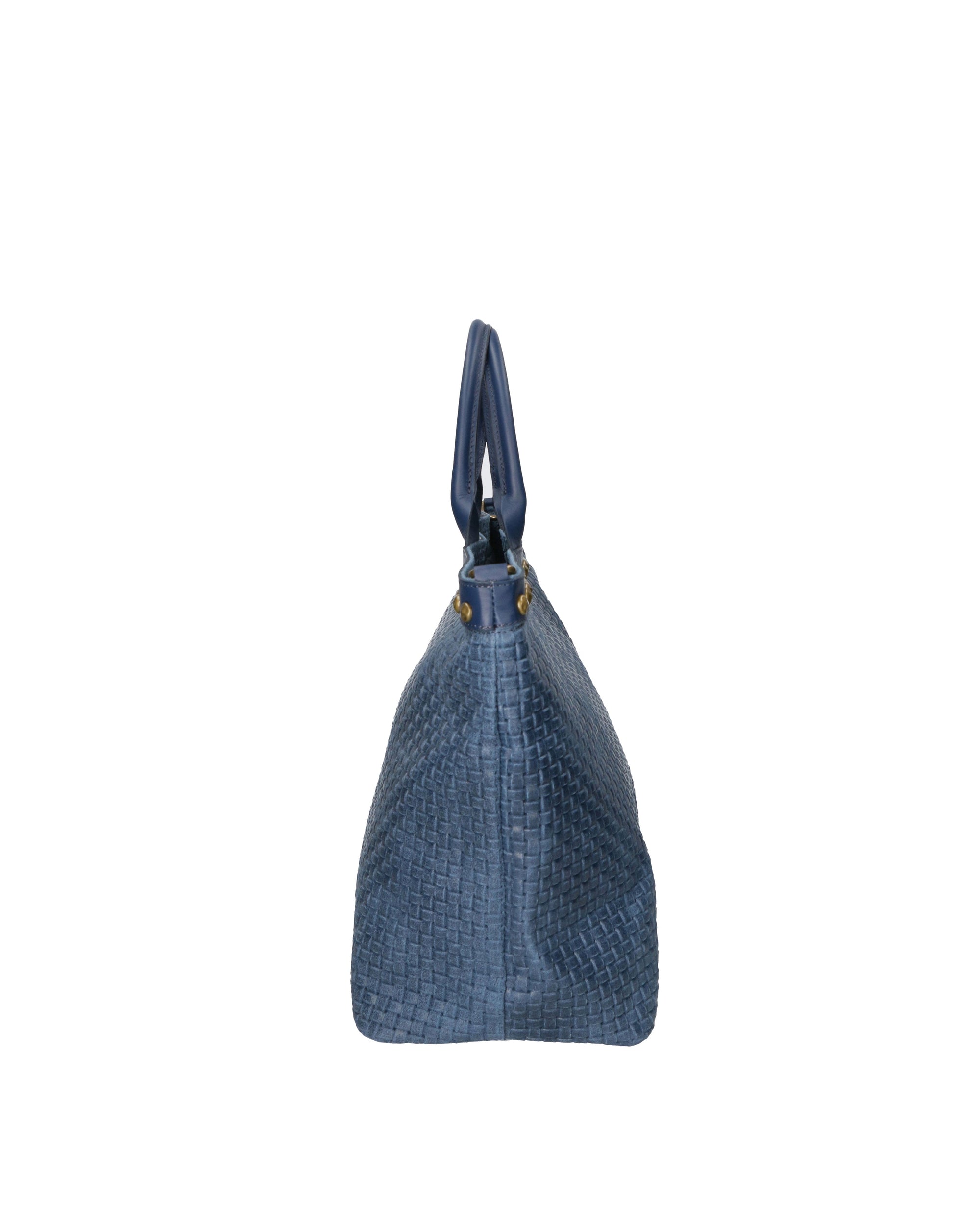 Elowen Plus Borsa Shopper da donna Vera Pelle 80063-BLUJEANS Chiara Ferretti