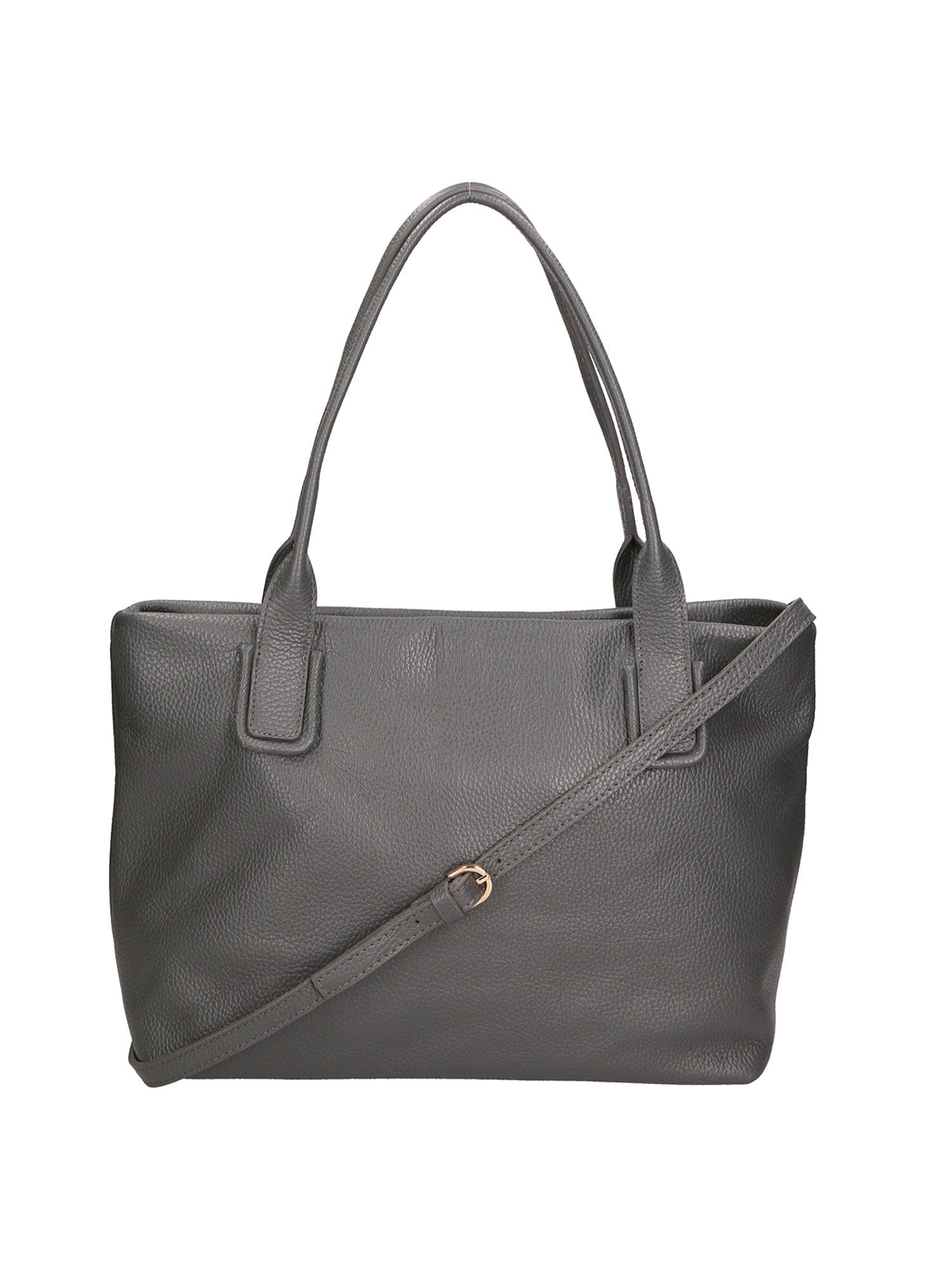 Lorena Borsa a spalla da donna Vera pelle 06506-D27 GRIGIO SCURO Chiara Ferretti