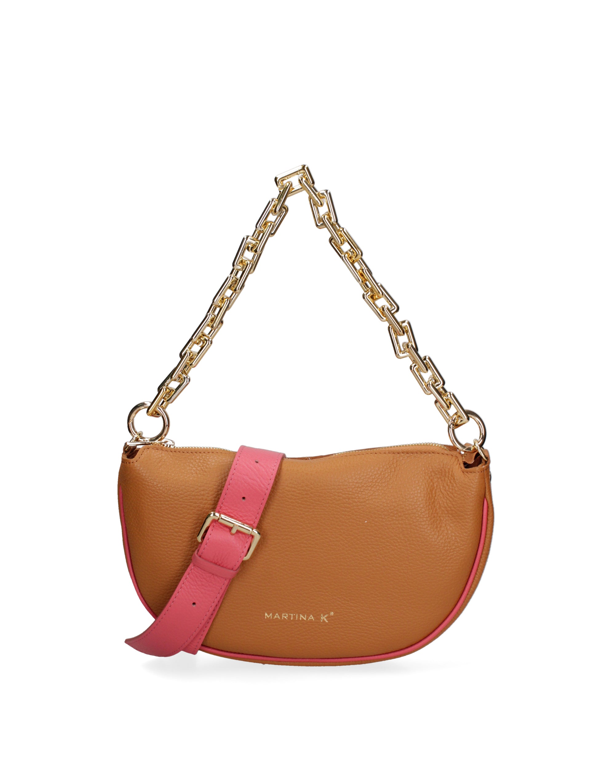 Valoria Elite Borsa a tracolla da donna Vera pelle 3532-D44 CUOIO+D82 BARBIE Chiara Ferretti