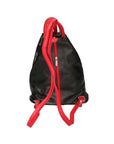 Erika Zaino da donna in vera pelle Casual 80072-NERO-ROSSO Chiara Ferretti