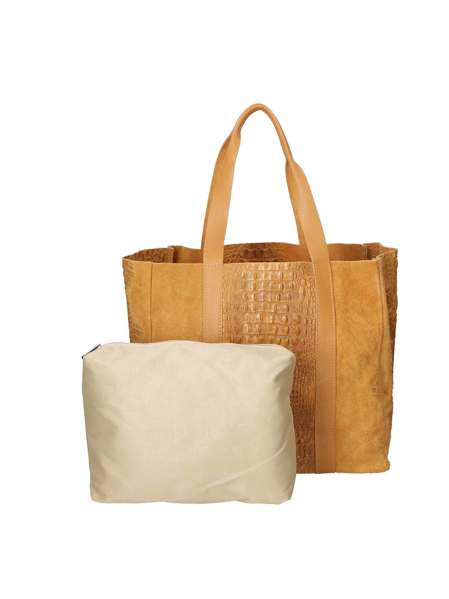 Edith Borsa Shopper da donna Vera pelle 80043-005 CUOIO CHIARO Chiara Ferretti