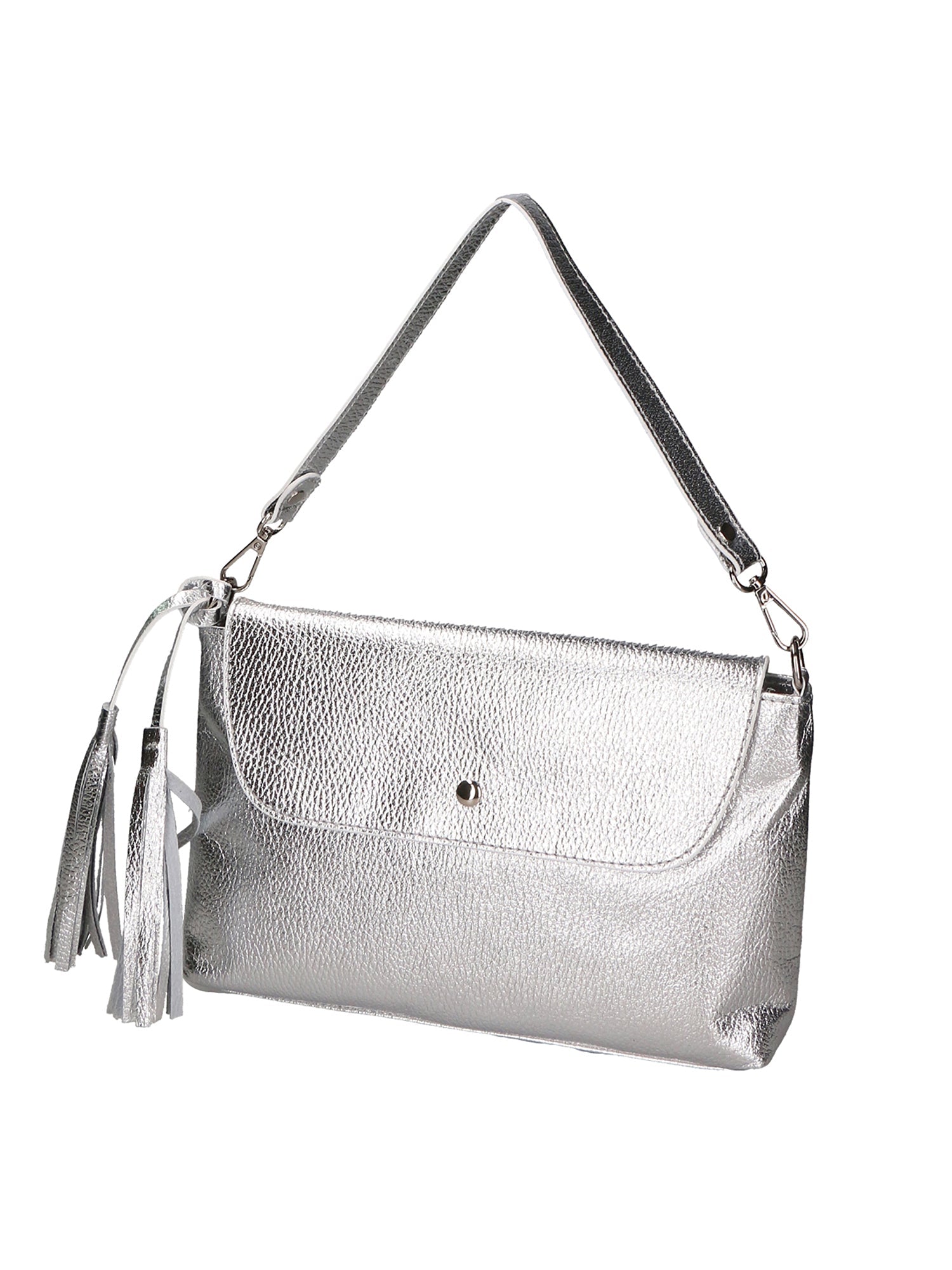 Auralia Borsa a mano da donna Vera pelle 05923-DL1 ARGENTO Chiara Ferretti