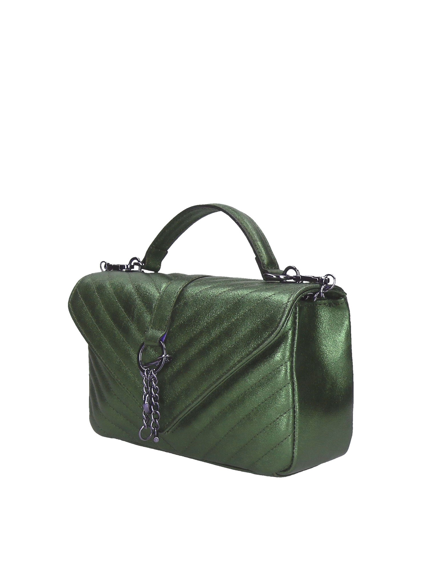Volterra Borsa a tracolla da donna Vera Pelle 1626-VERDE Chiara Ferretti