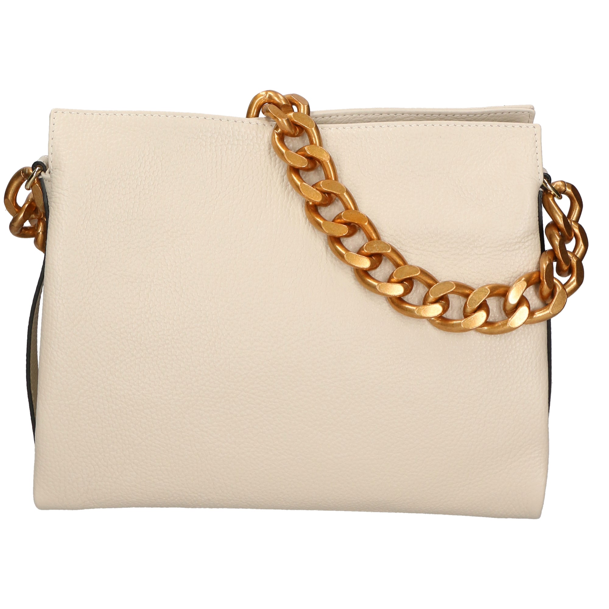 Ilda Borsa a spalla da donna Vera pelle 06110-D37 LATTE MILK Chiara Ferretti