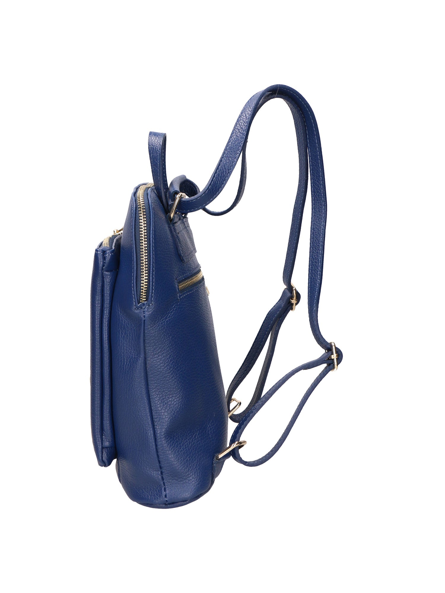 Vivenzia Damenrucksack aus echtem Leder, hergestellt in Italien, 23 x 29 x 6,5 cm