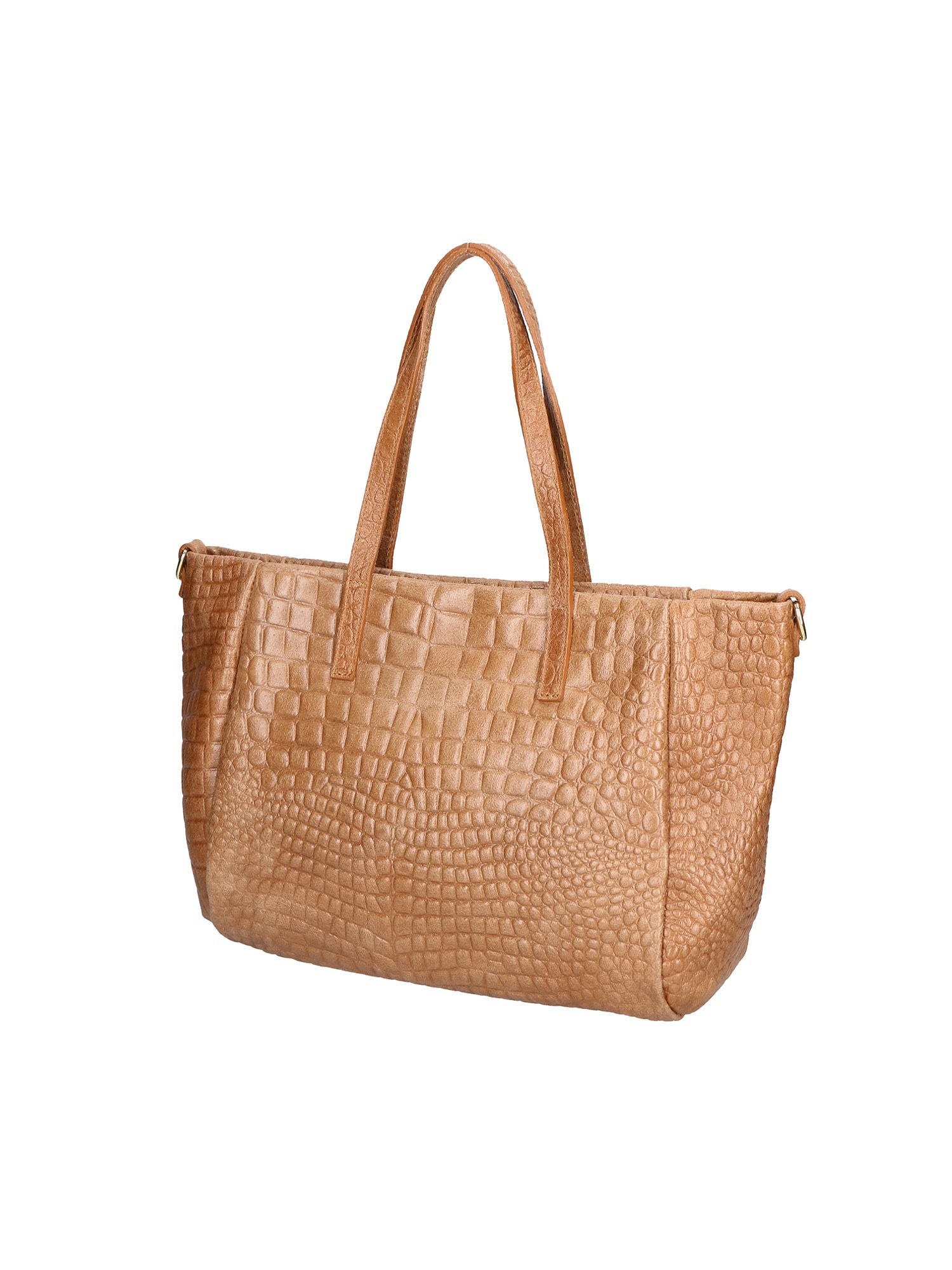 Lorella Borsa a spalla da donna Vera pelle croco 06499-041 MARRONE Chiara Ferretti