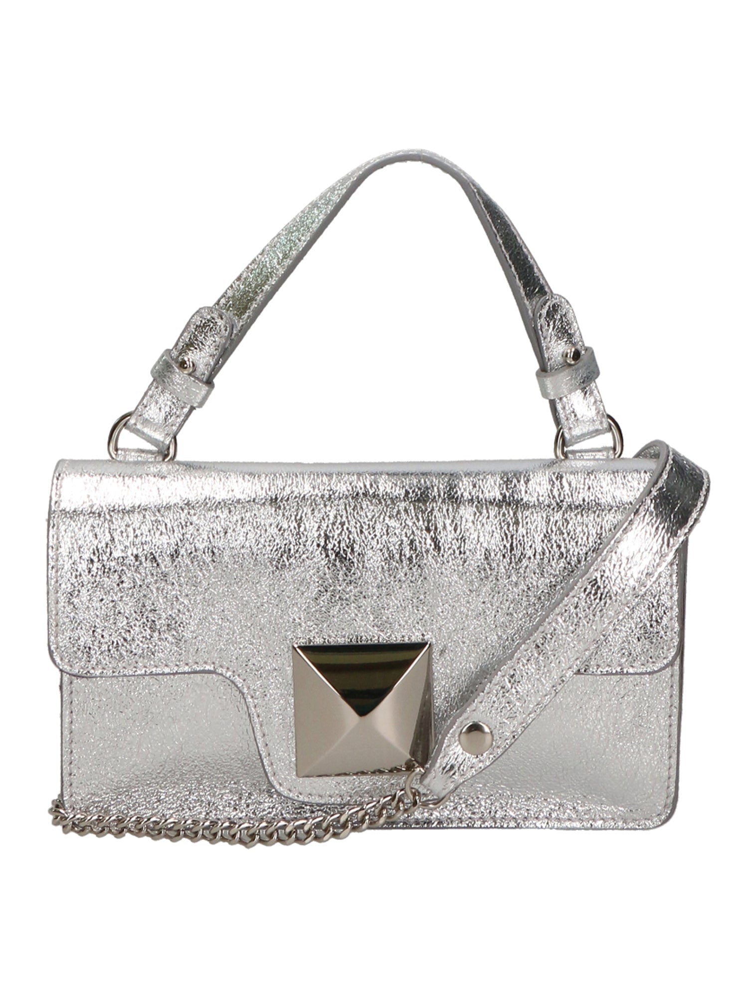 Hellen Borsa a mano da donna Vera pelle 06010-L001 ARGENTO Chiara Ferretti
