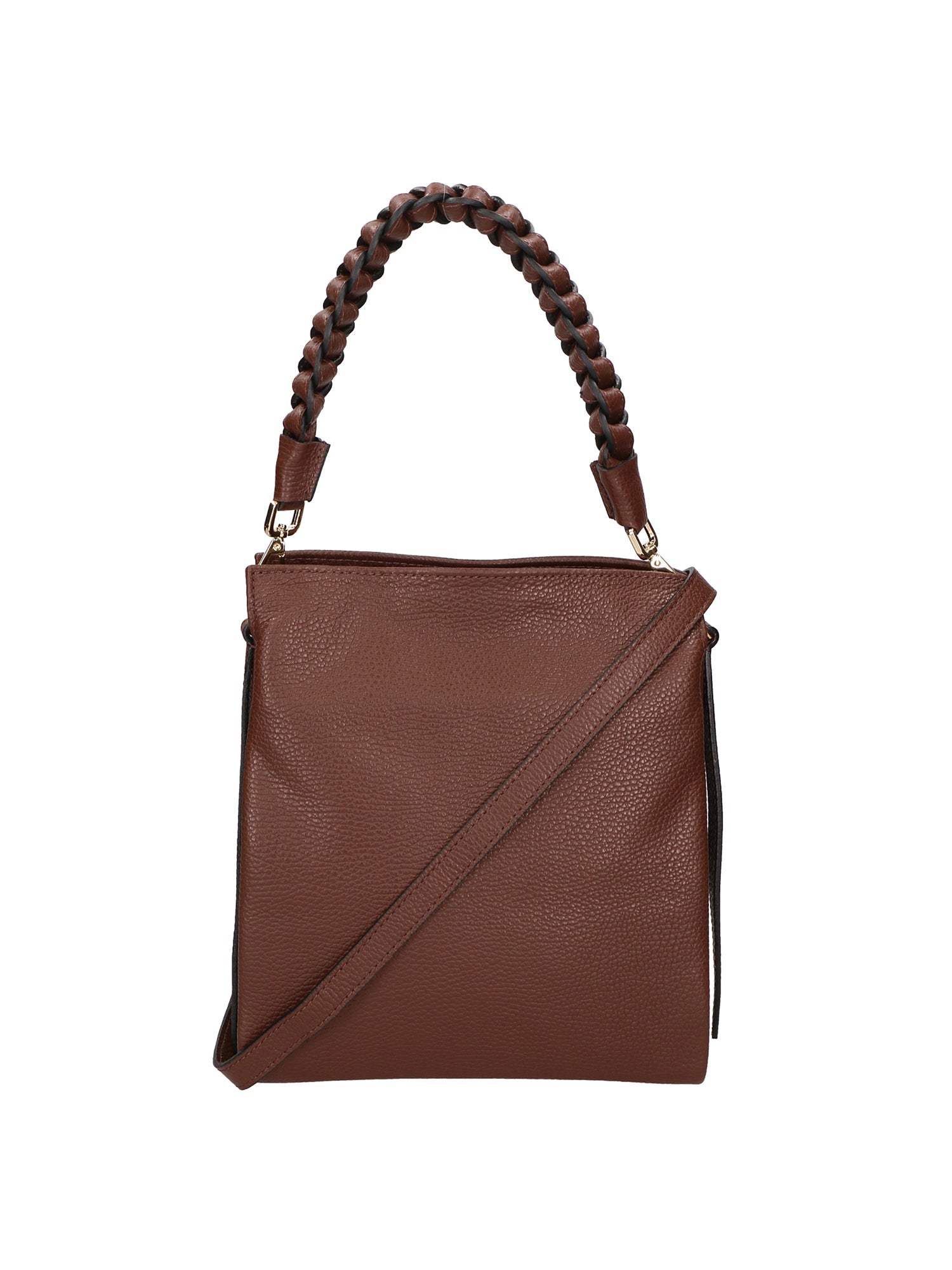 Vilma Borsa a mano da donna Vera Pelle 06874-D223 cioccolato Chiara Ferretti