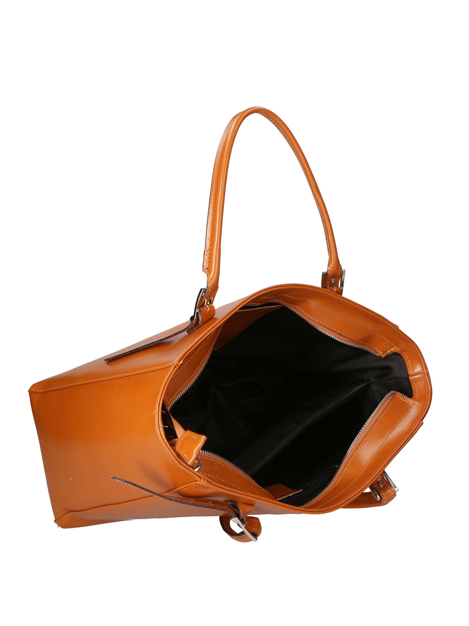 Fortunata Borsa a mano da donna Vera pelle 9119-CUOIO COGNAC Chiara Ferretti