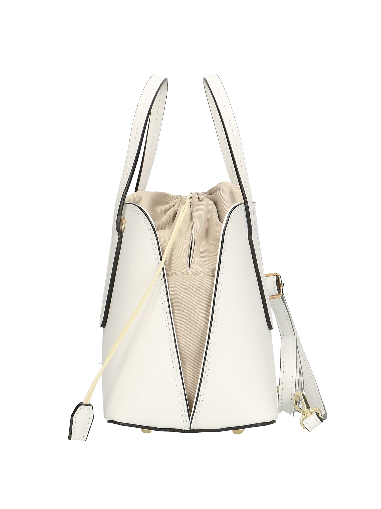 Renza Borsa a mano da donna Vera pelle 8672-BIANCO WHITE Chiara Ferretti