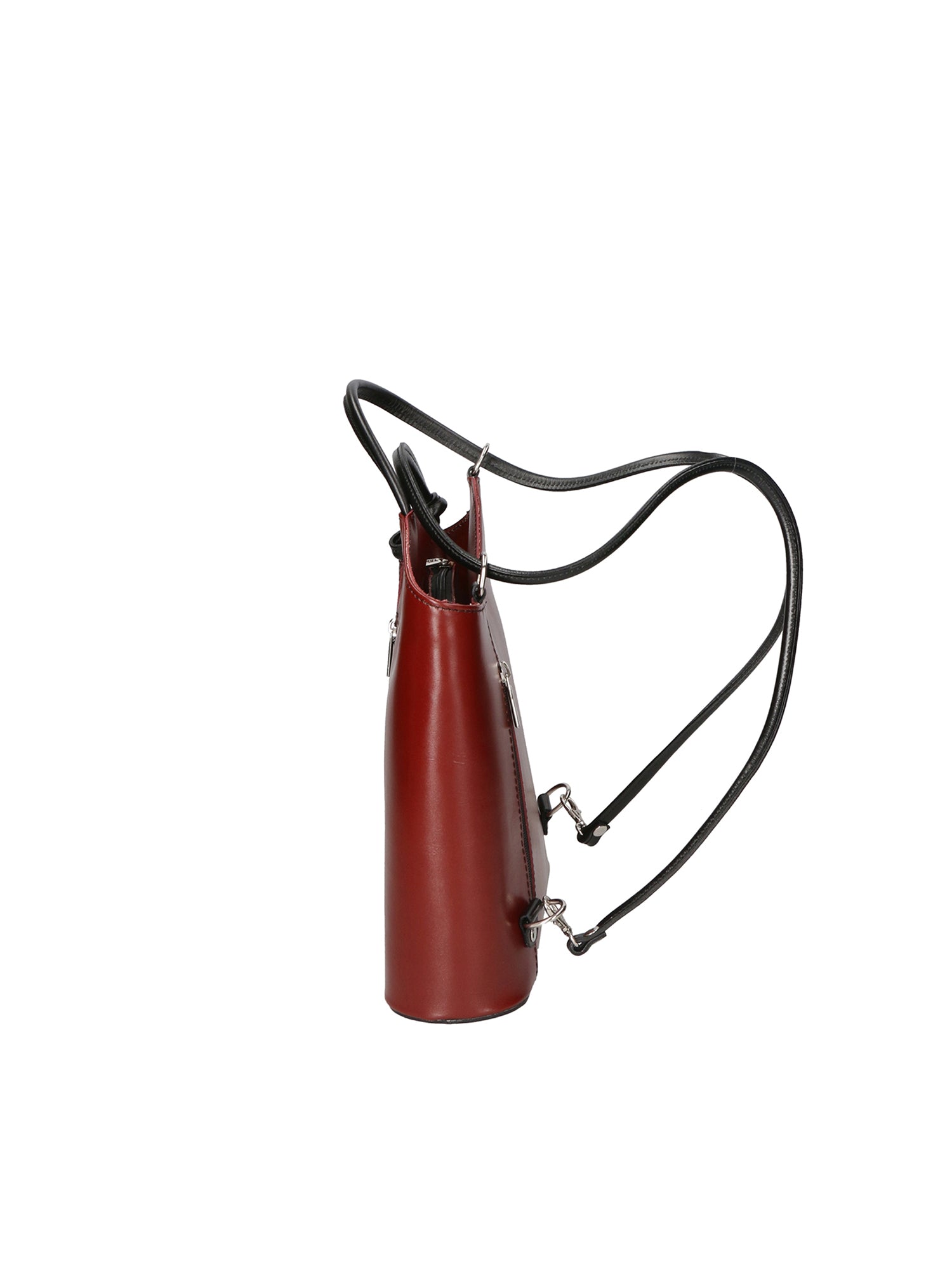 Fabiola Borsa a spalla da donna 100% pelle 9039-ROSSO NERO Chiara Ferretti