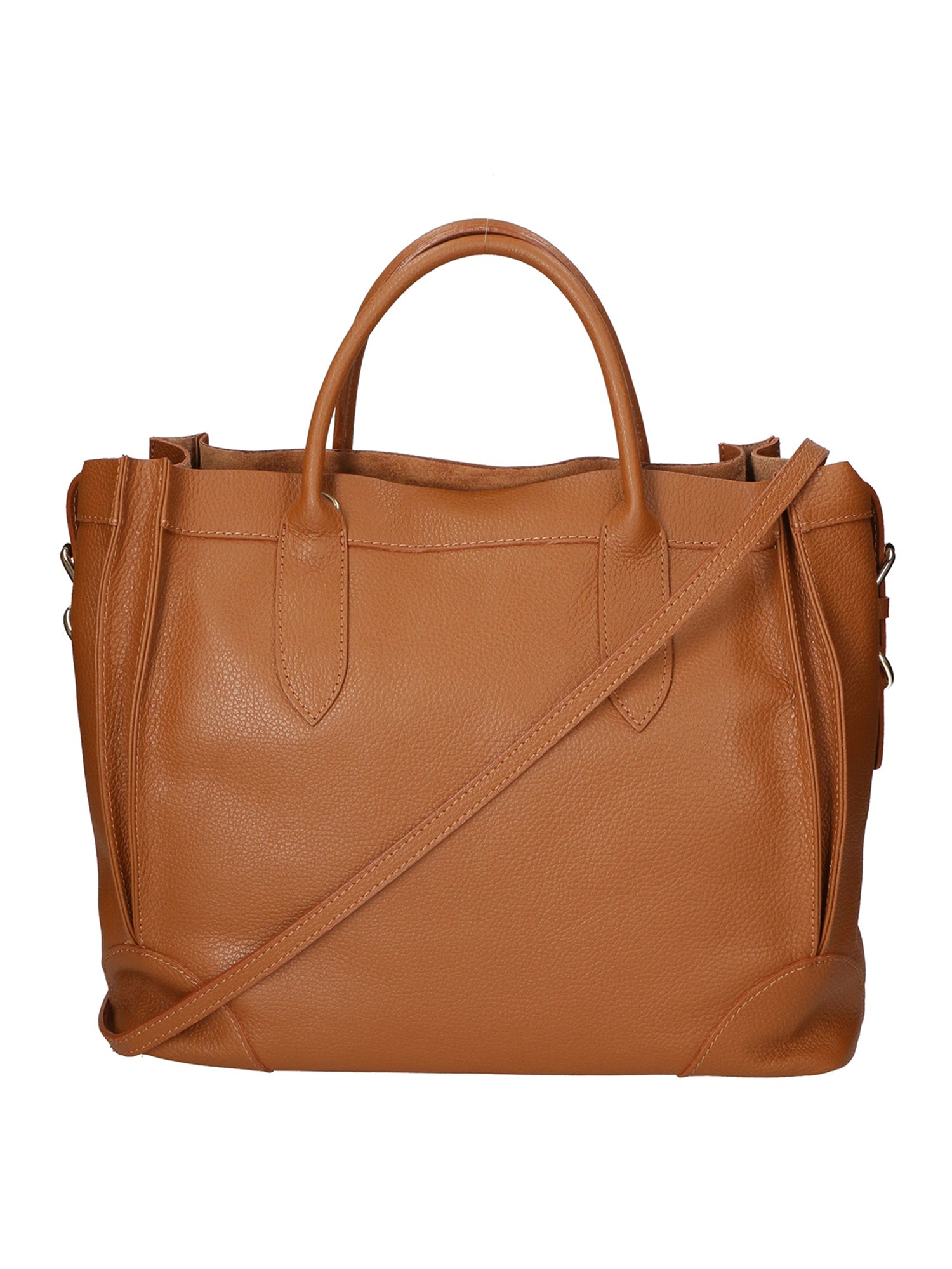 Doralice Borsa a mano da donna Vera pelle 80029-D17 CUOIO SCURO DARK COGNAC Chiara Ferretti