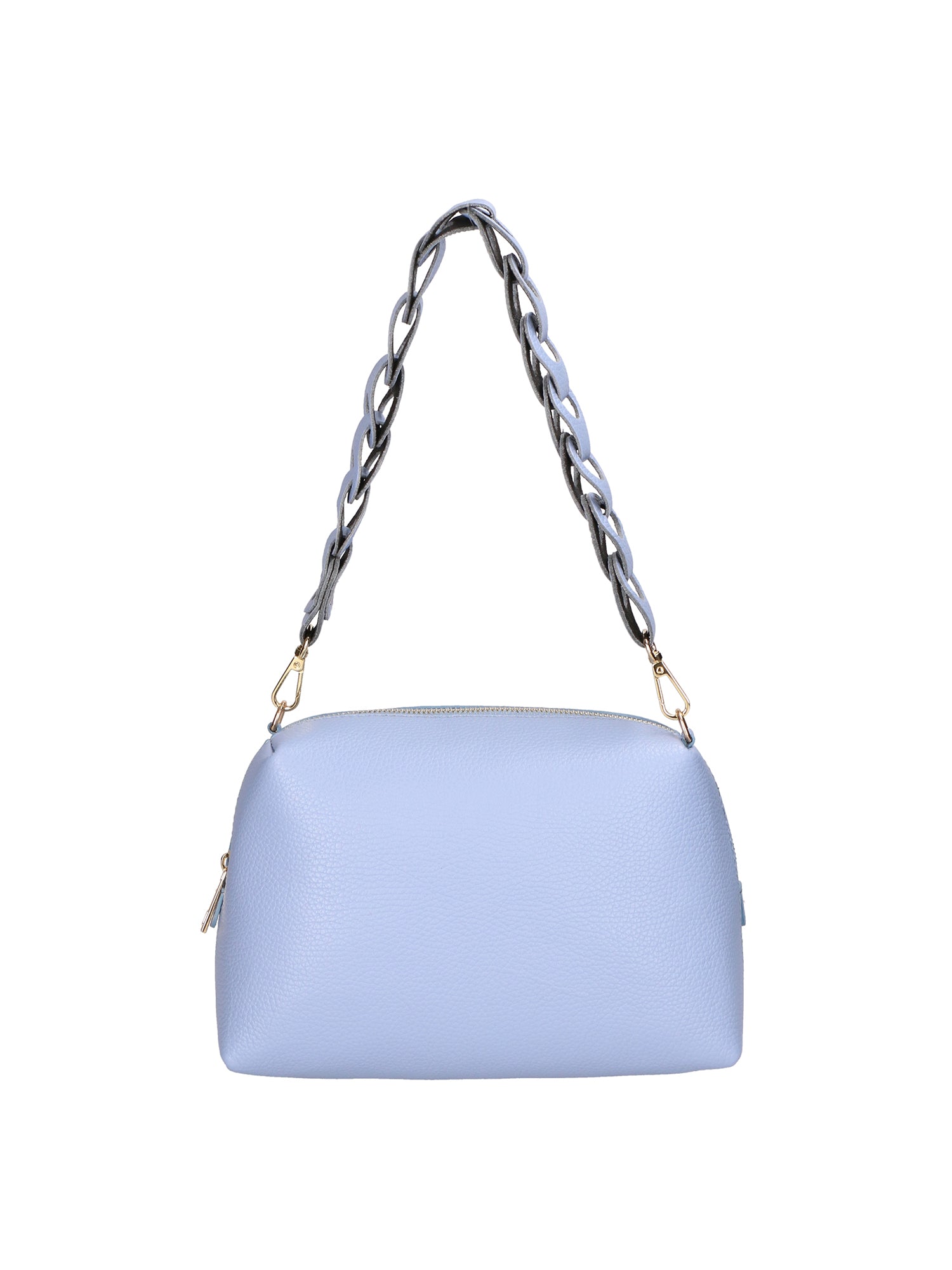 Livia Borsa a spalla da donna Vera pelle 06443-AZZURRO Chiara Ferretti