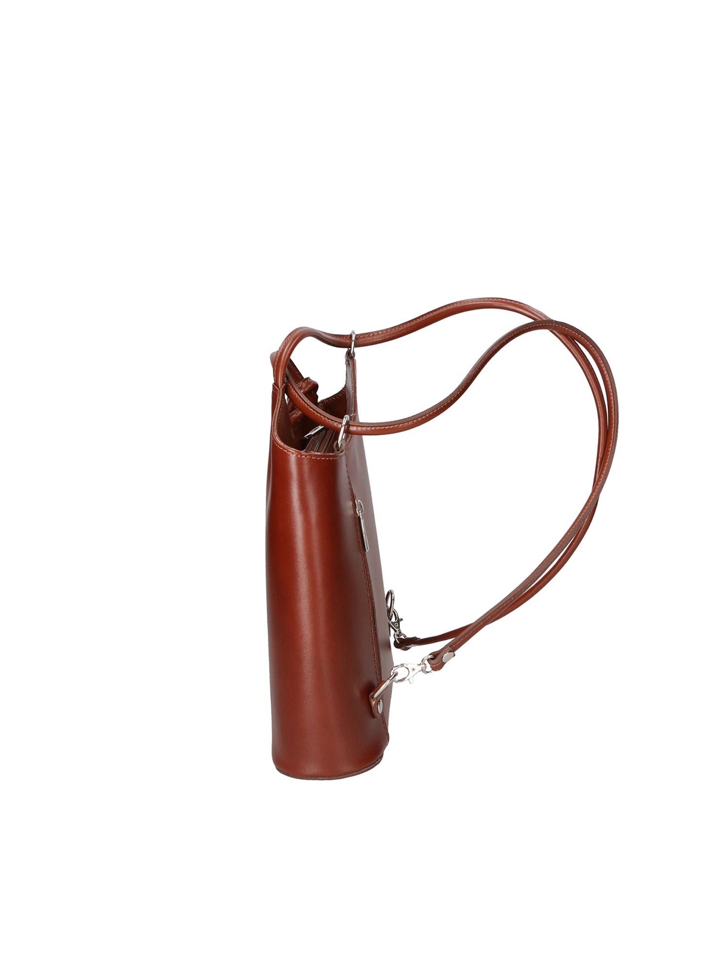 Fabiola Borsa a spalla da donna 100% pelle 9039-MARRONE BROWN Chiara Ferretti