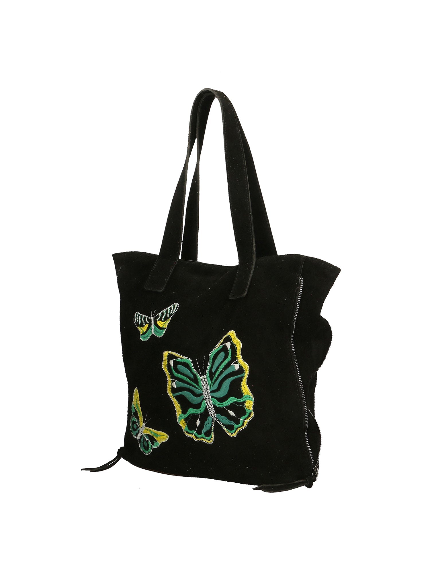 Papillon Borsa a spalla da donna Vera pelle 8620-NERO BLACK Chiara Ferretti