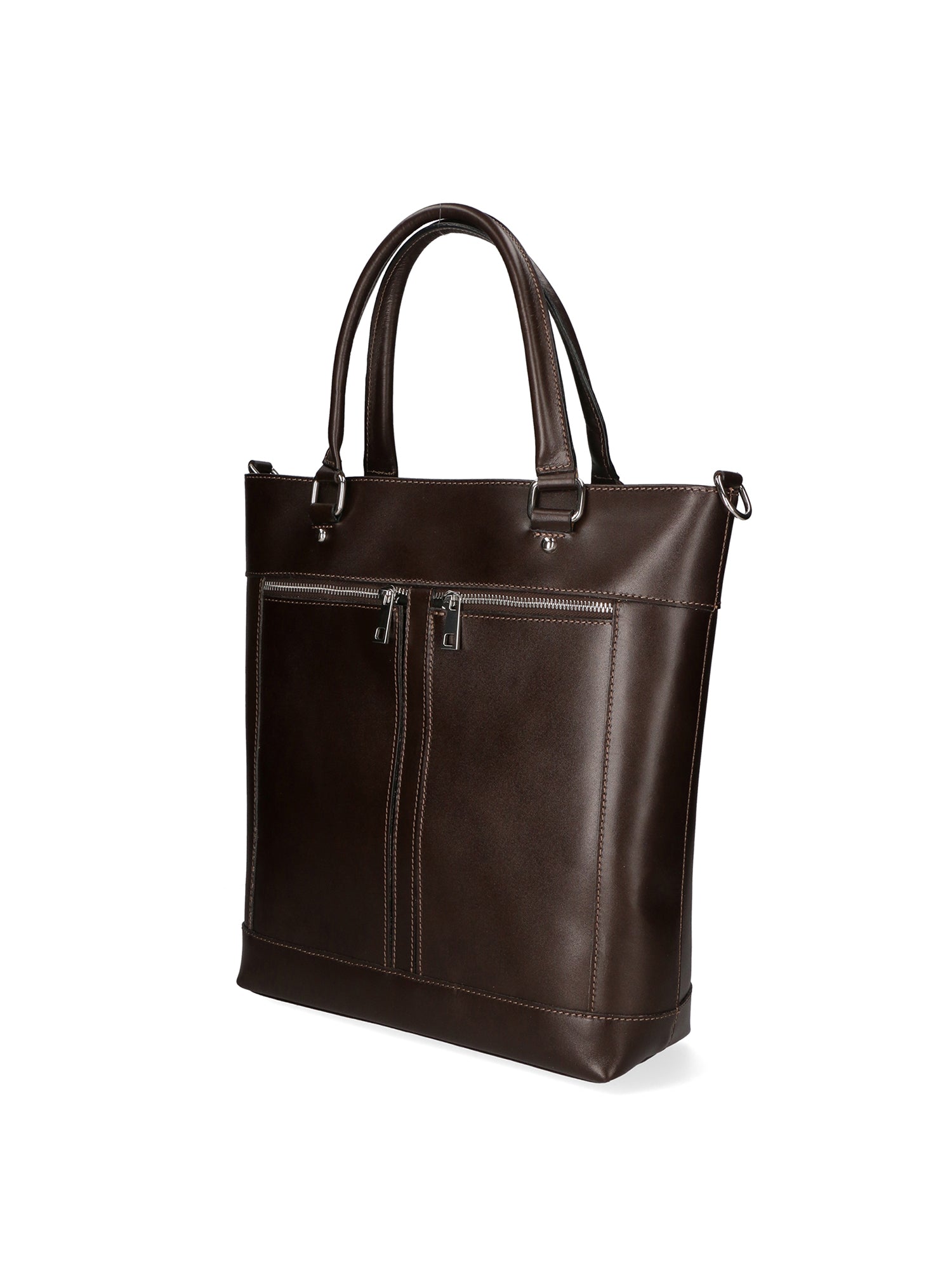Flaminia Borsa a mano da donna Vera pelle 9115-TMORO DARK BROWN Chiara Ferretti