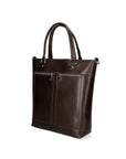 Flaminia Borsa a mano da donna Vera pelle 9115-TMORO DARK BROWN Chiara Ferretti