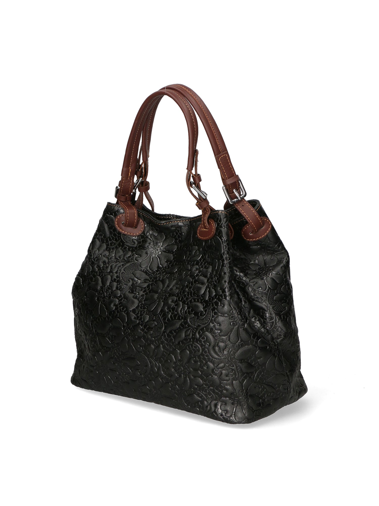 Elenia Borsa a mano da donna Vera pelle 80049-019 NERO Chiara Ferretti