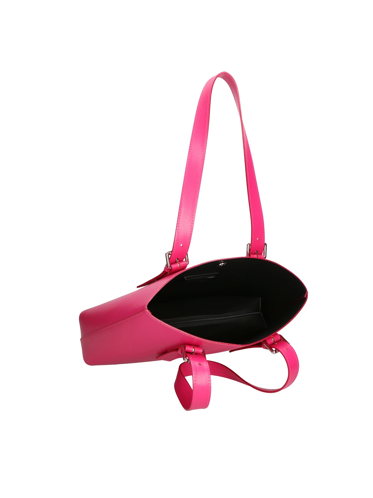 Germana Borsa a spalla da donna 100% pelle 05924-B02 FUXIA Chiara Ferretti