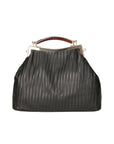 Miranda Borsa a spalla donna Vera pelle 03706-NERO BLACK Chiara Ferretti