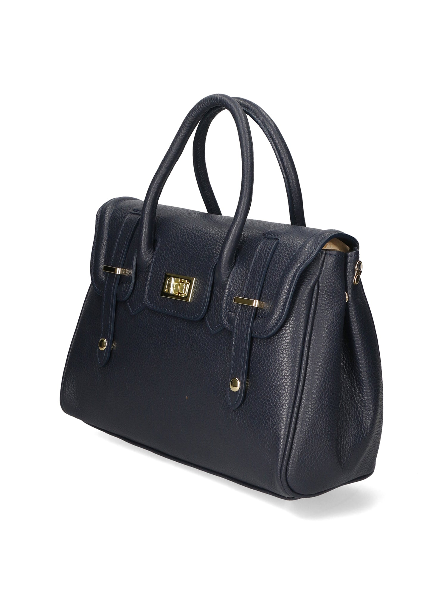 Ersilia Borsa a mano da donna Vera pelle 8092-D26 BLU SCURO DARK BLUE Chiara Ferretti