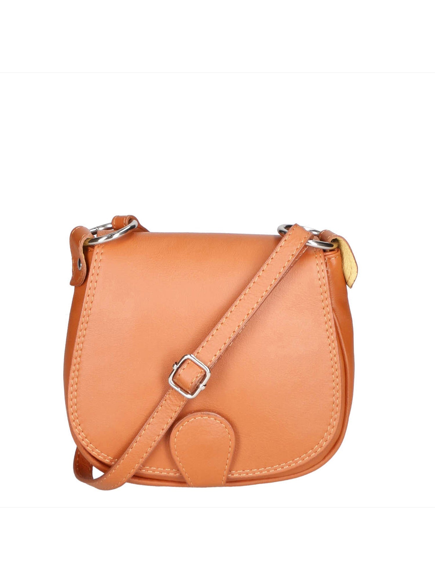 Bianca Borsa a tracolla da donna Vera pelle 10016 1020-S17 CUOIO SCURO Chiara Ferretti