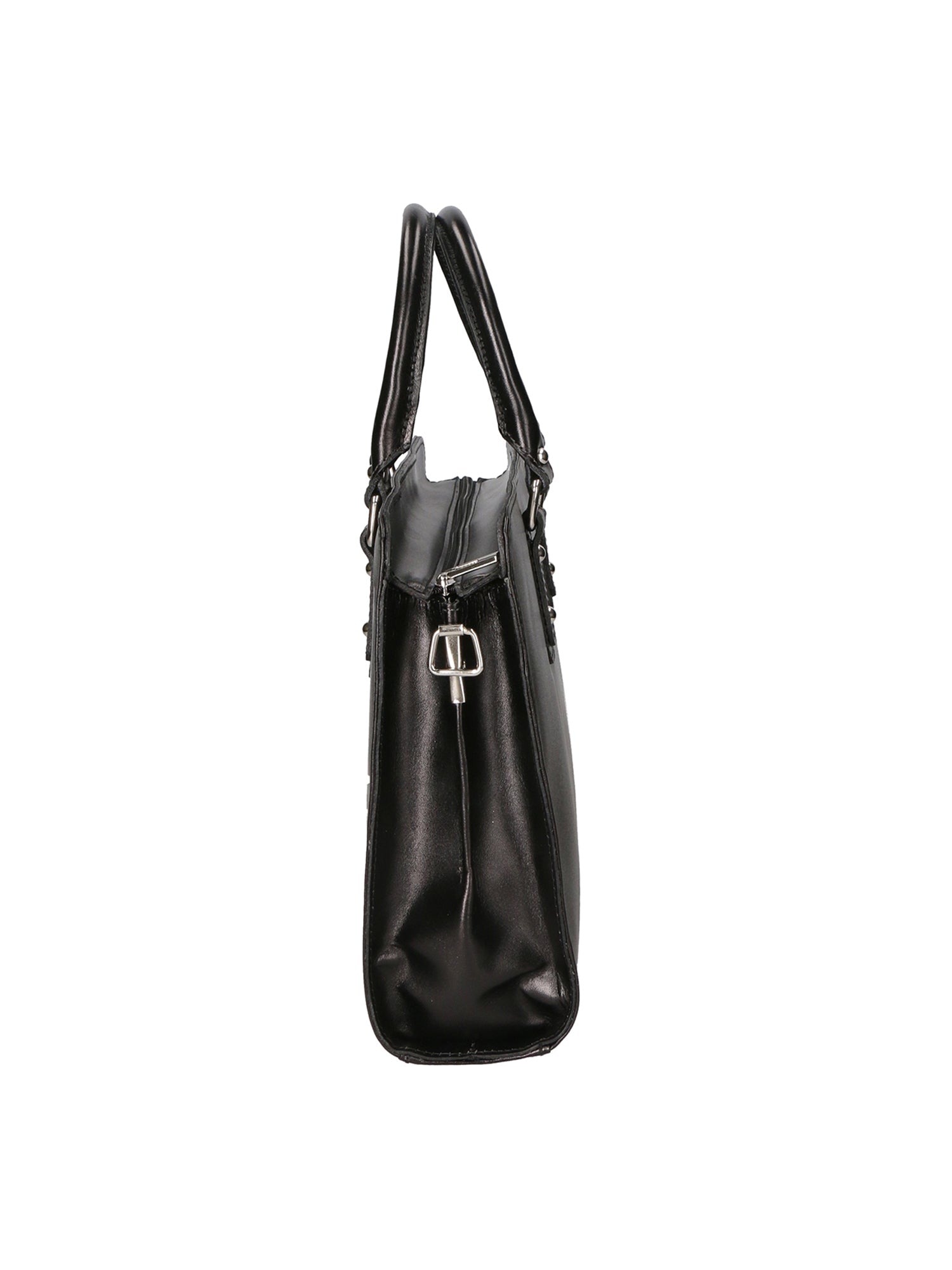 Fabrizia Borsa a mano da donna Vera pelle 9047-NERO BLACK Chiara Ferretti